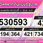 lottery 1 มิถุนายน 2562